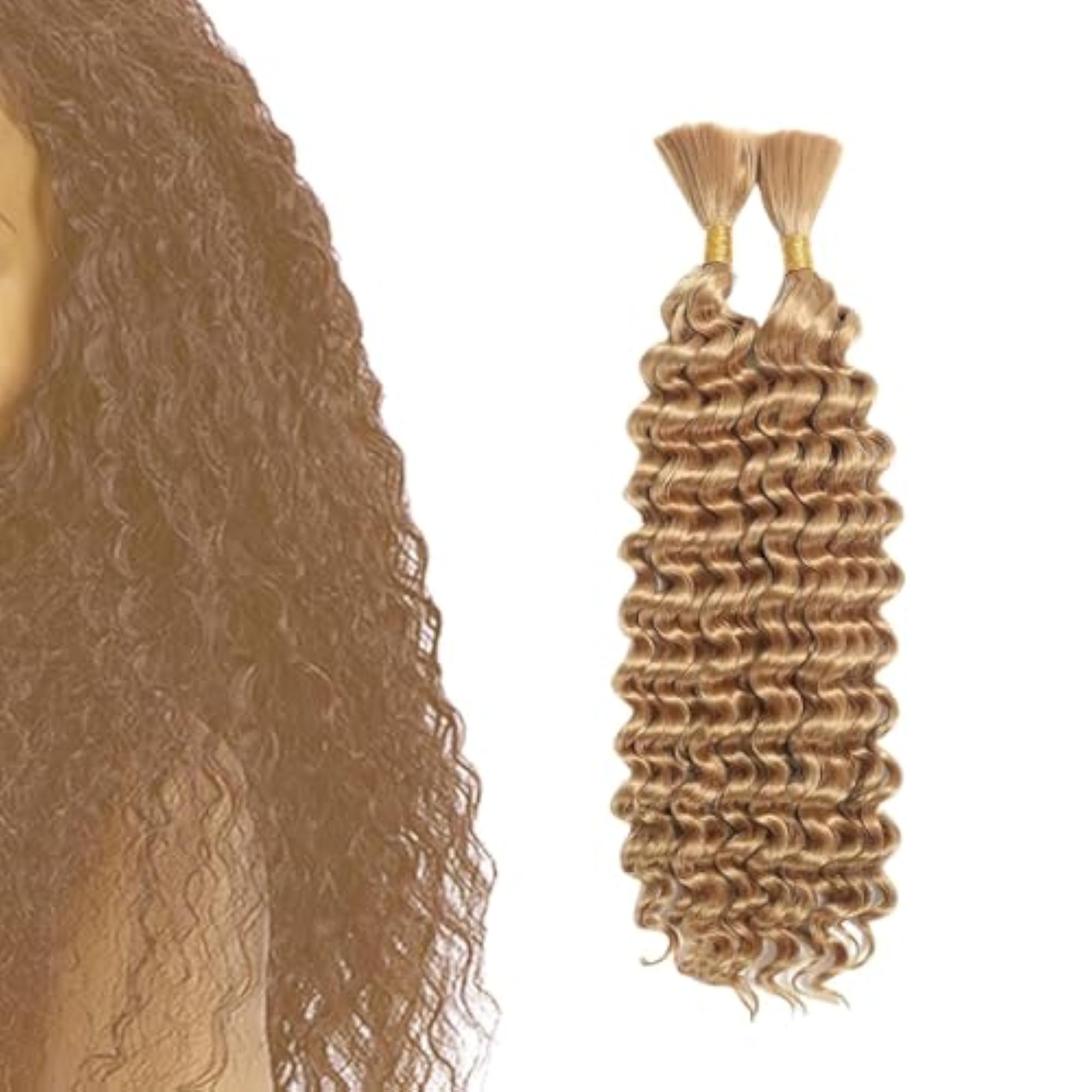 Curly Hair Weave Bundles for Daily Use, Gold